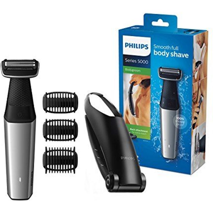 Philips BG5020-15 Bodygroom Series 5000 mit Aufsatz für Rückenhaarentfernung und 3 Kammaufsätzen zum Trimmen – Bild 2