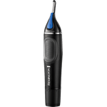 Remington Hygiene Clipper Lithium NanoSeries NE3870, Trimmer für Nasen-, Ohren- & Augenbrauenhärchen, inkl. Detailtrimmer-Aufsatz, schwarz