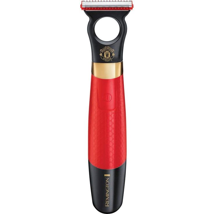 Remington Barttrimmer Herren Durablade MB055 Manchester United Edition (Rasierer 0,2 mm + 4 Aufsteckkämme, Nass-& Trockenanwendung, Akkubetrieb, USB-Ladefunktion inkl. Kabel) Bartschneider