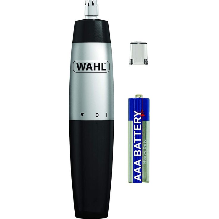 Wahl 5642-135 Batterie-Präzisionstrimmer (1AA) für Nasen- und Ohrenhaare mit federgelagerten Edelstahlklingen und abnehmbaren Schneidsatz – Bild 3