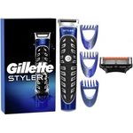 Gillette 4 in 1 Styler Haartrimmer Trimmen, Definieren, Rasur, Körperrasur wasserdicht inkl. 3 Kammaufsätze, 1 Rasierklinge