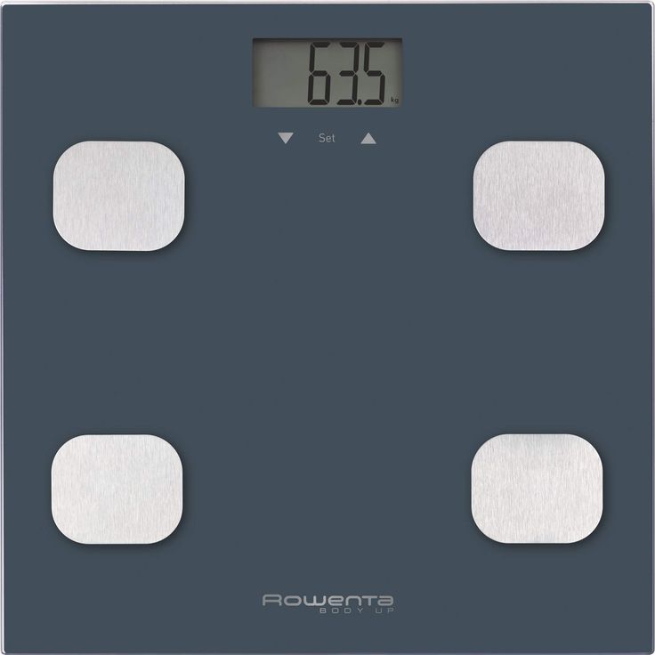 Rowenta Badezimmerwaage mit LCD, Display, kompakt marineblau