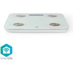 Nedis WLAN-Smart-Personenwaage für BMI, Fett, Wasser, Knochen, Muskeln, Protein 