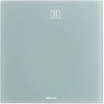 Wenko Personenwaage LED Grau, digitale Körperwaage mit LED-Display