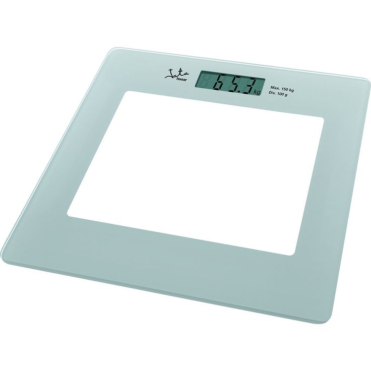 Jata 290 Electronic Personal Scale Square Silver  Personal Scales LCD, Silver, CR2032, Lithium