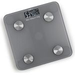 Maxxme Personen-Waage Körperanalyse mit Bluetooth & App - grau