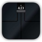 Garmin Index S2 Smart-Waage, schwarz, Körperanalysewaage mit Gewichtstrend-Anzeige, schwarz
