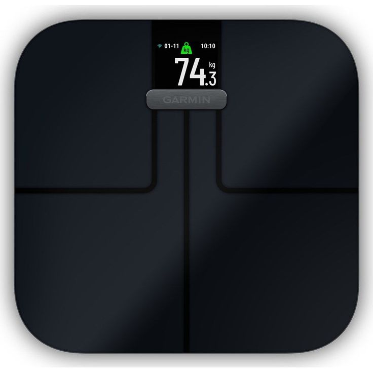 Garmin Index S2 Smart-Waage, schwarz, Körperanalysewaage mit Gewichtstrend-Anzeige, schwarz – Bild 3