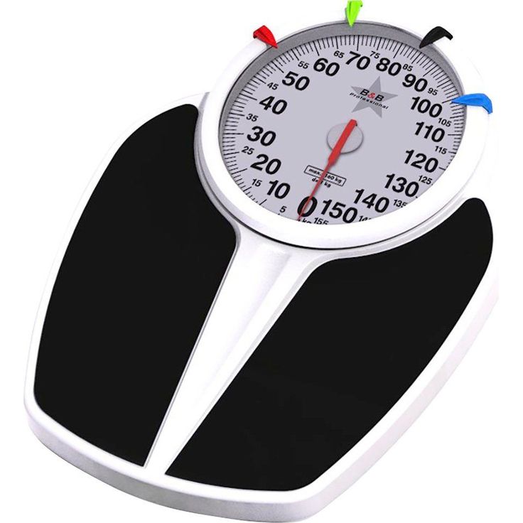 Bischof Personenwaage Doktorwaage, mit 4 Gewichtsmarkern, bis zu 160 kg