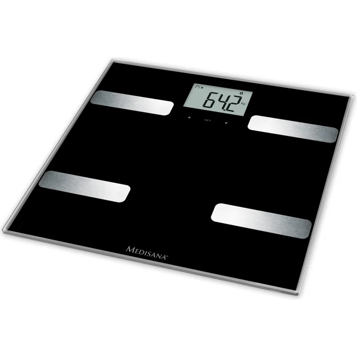medisana BS A41 connect, digitale Körperanalysewaage bis 180kg, Personenwaage zur Messung von Körperfett, Körperwasser, Muskelmasse und Knochengewicht, Körperfettwaage mit Körperanalyse App – Bild 4
