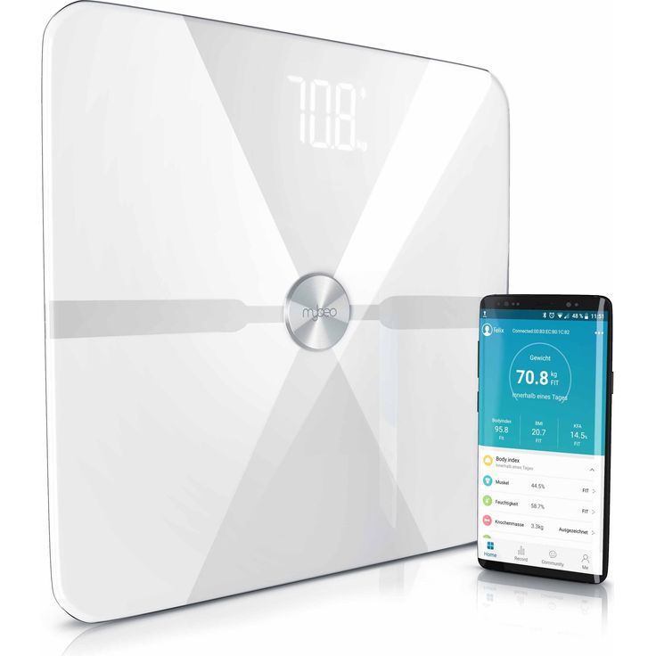 MyBeo Digitale Bluetooth Körperfettwaage Diagnosewaage mit App-Steuerung