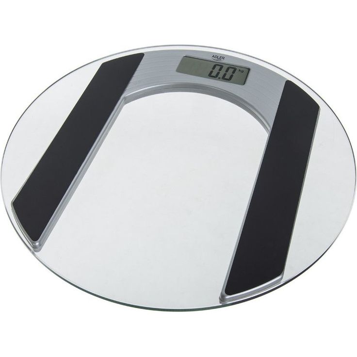 Adler AD 8122 digitale Personenwaage Glas rund