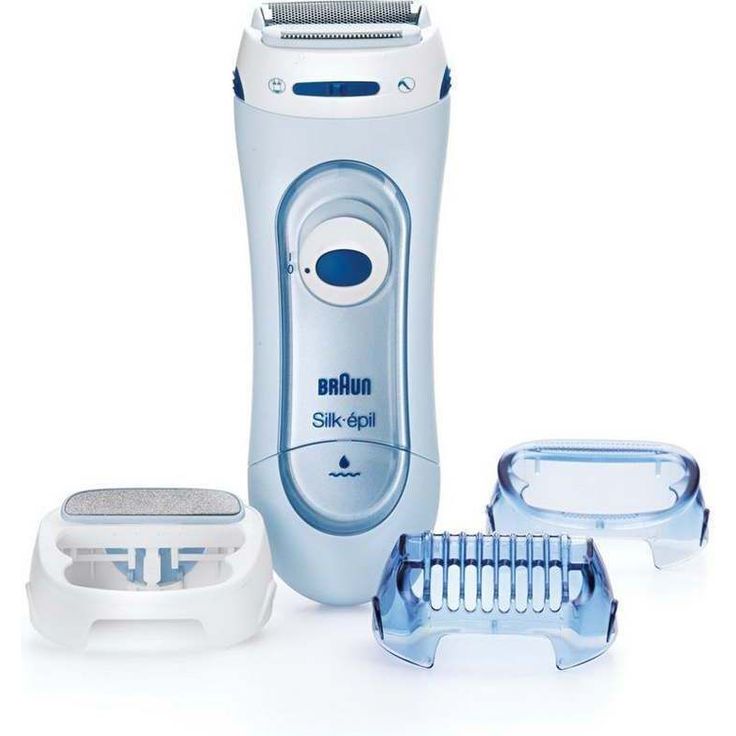 Braun Silk-epil Lady Shaver 5-160 3-In-1 Kabelloser Wet&Dry Elektrischer Damenrasierer, Trimmer- und Peeling-System, blau