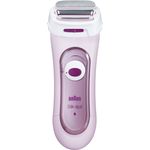 Braun Silk-epil Lady Shaver 5-360 3-In-1 Kabelgebundener Elektrischer Damenrasierer, Trimmer- und Peeling-System, pink