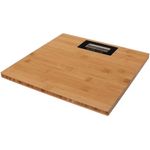 Perel Digitale Personenwaage 200 kg Braun, mit automatischer Abschaltung sowie Anzeige für schwache Batterie und Überlastungsanzeige 