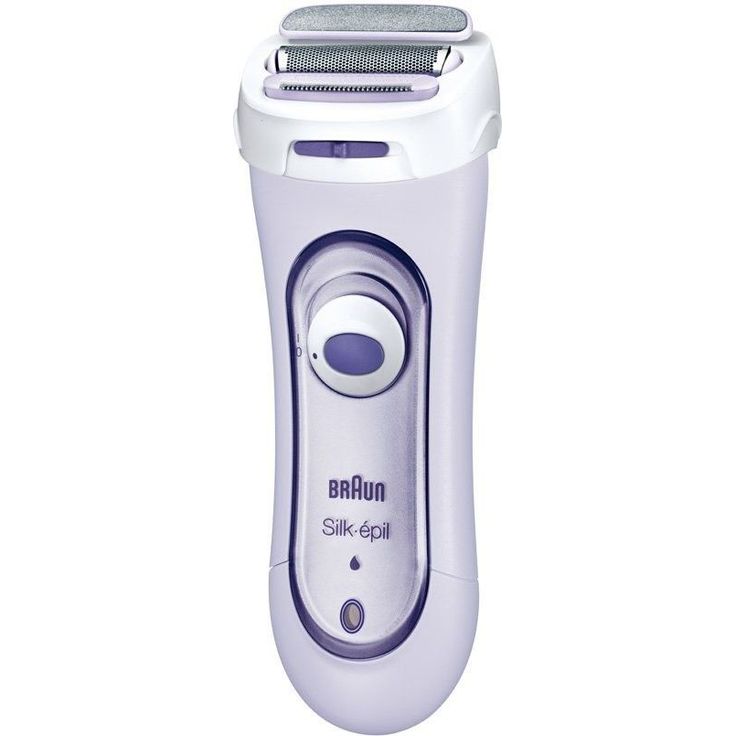 Braun Silk-epil Lady Shaver 5-560 3-In-1 Kabelloser Elektrischer Damenrasierer, Trimmer- und Peeling-System, lila – Bild 2