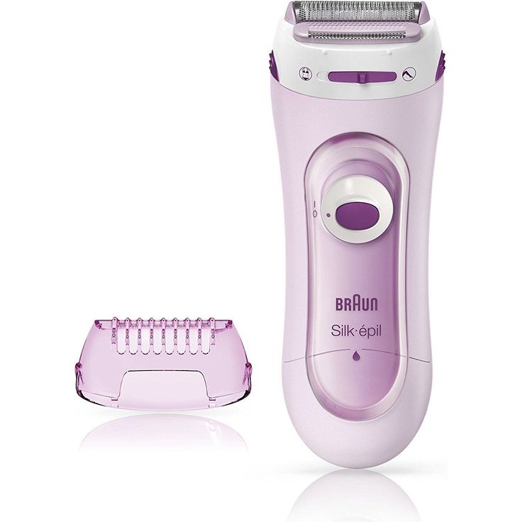 Braun Silk-épil Lady Shaver 5-100 2-In-1 kabelloser Elektrischer Damenrasierer und Trimmer, pink – Bild 1