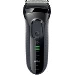 Braun Series 3 3050cc schwarz, Trockenrasur, flexible Scherelemente, MicroComb-Technologie, 45 Minuten Akkulaufzeit