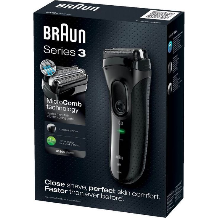 Braun Series 3 3020s ProSkin Herren Rasierer wiederaufladbarer Rasierer Herren, schwarz – Bild 4