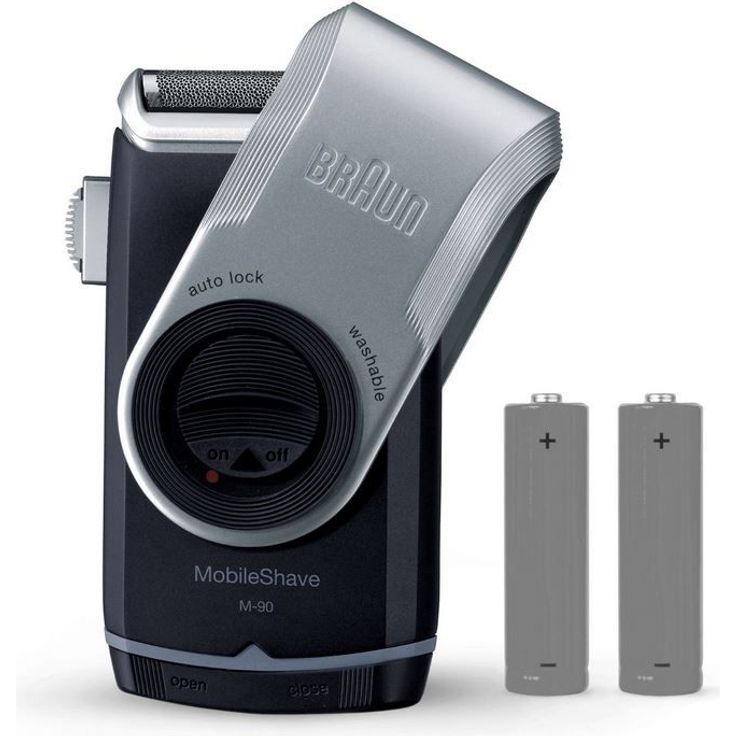 Braun MobileShave Elektrorasierer M-90 für unterwegs, schwarz-silber – Bild 6