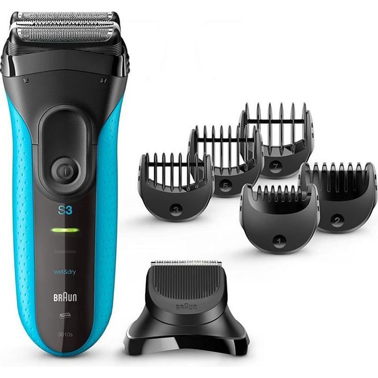 Braun Series 3 3010BT Nass- und Trockenrasur mit MicroComb-Technologie, inkl. 5 Trimm-Aufsätze – Bild 1