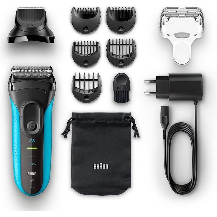 Braun Series 3 3010BT Nass- und Trockenrasur mit MicroComb-Technologie, inkl. 5 Trimm-Aufsätze – Bild 2