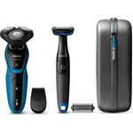 Philips AquaTouch S5050/64 B01M1GFSTY, Schwarz, Blau Herren Rasierer
