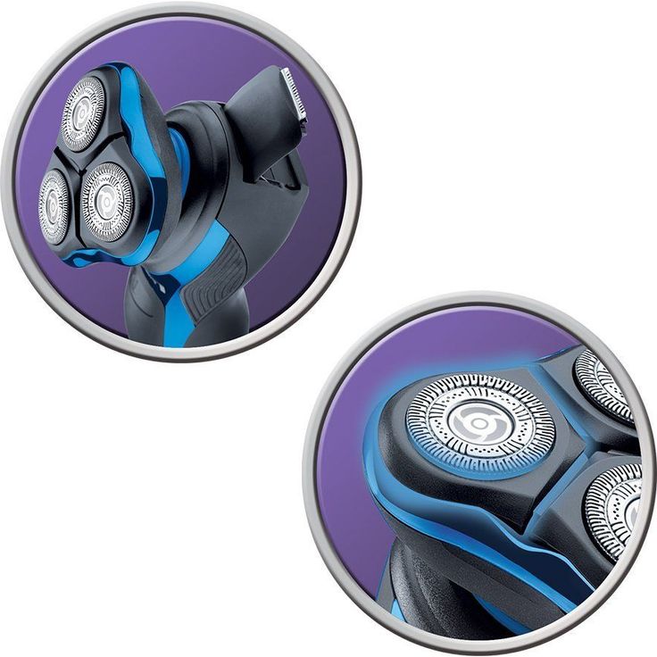 Remington Rotationsrasierer HyperFlex Aqua Plus XR1450, flexibler Schwingkopf, ComfortFloat-Scherringe, Nass- und Trockenanwendungen, schwarz-blau – Bild 2