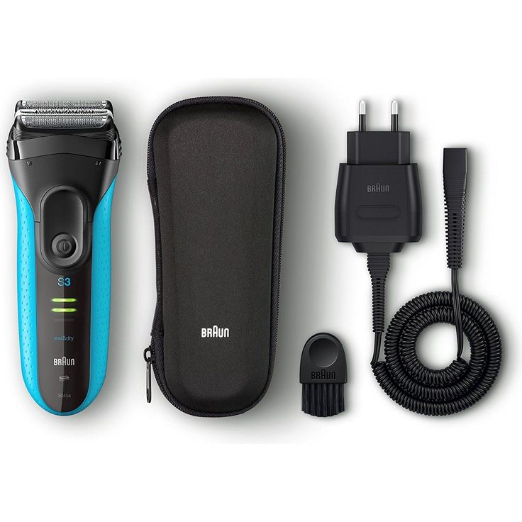 Braun Series 3 3045s ProSkin wet&dry Elektrorasierer, Schwarz-Blau – Bild 4