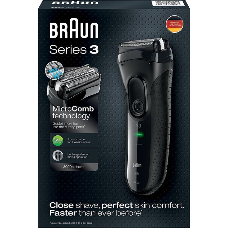 Braun Series 3 3000s ProSkin wiederaufladbarer Herren Rasierer Wet & Dry für Männer – Bild 5