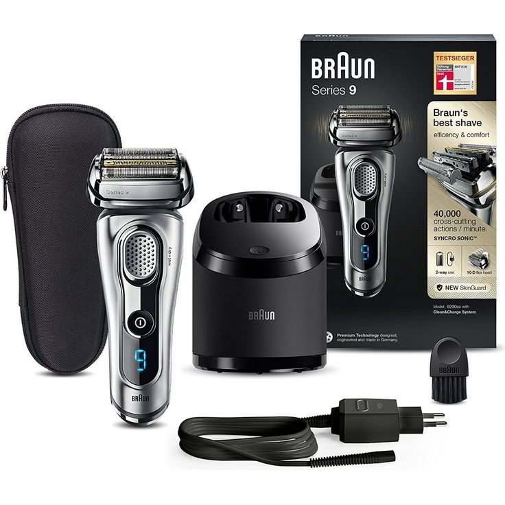 Braun Series 9 9290cc Wet&Dry Herren Rasierer Nass- und Trockenanwendung SyncroSonic Technologie 5 Scherelemente silber – Bild 6