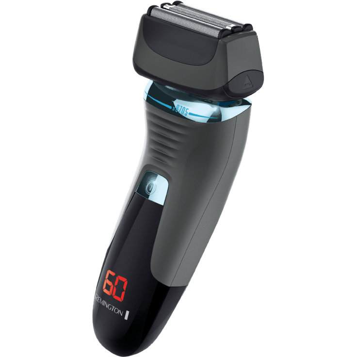 Remington Elektrischer Herren Rasierer F8 (+LED Minuten-Display), Nass- & Trocken-Rasierapparat, Lithium Akku, Präzisionstrimmer-Langhaarschneider, Aufbewahrungstasche (XF8705 Folienrasierer)