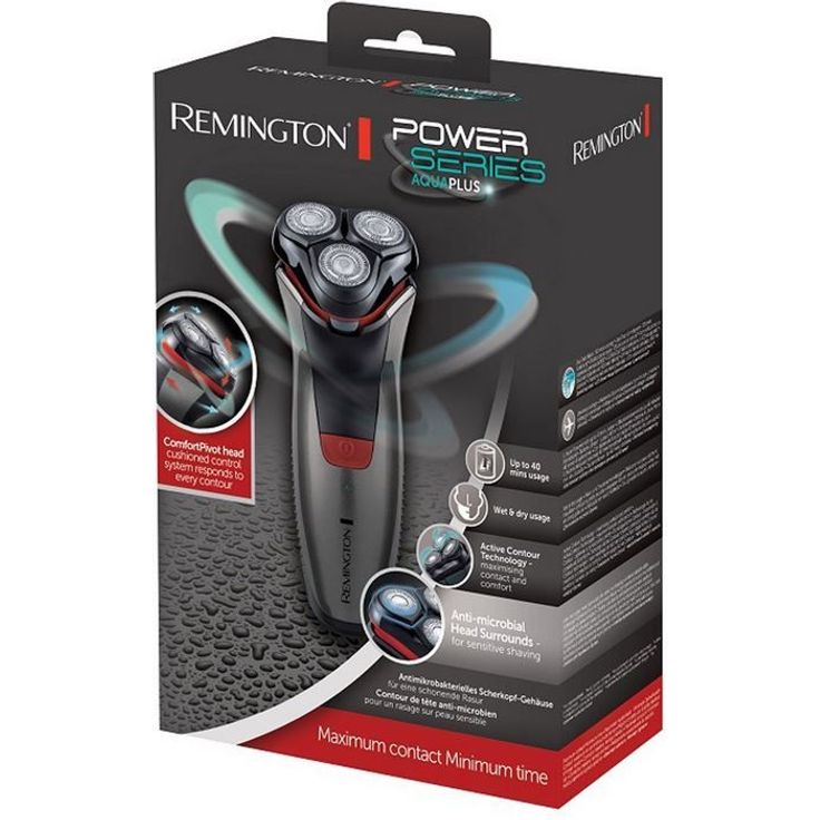 Remington Elektrischer Herren Rasierer PR1350 Aqua Plus (+Nass- & Trocken-Rasierapparat), Präzisionstrimmer, Lithium Akku (Rotationsrasierer) – Bild 4