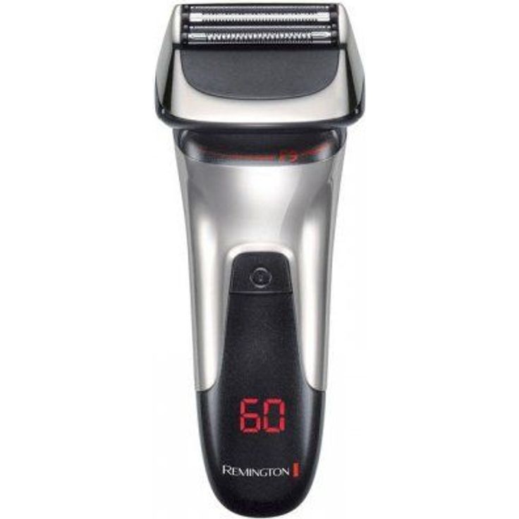 Remington Elektrischer Herren Rasierer F9 (+LED Minuten-Display, 4-faches Schneidesystem), Nass- & Trocken-Rasierapparat, Lithium Akku, Präzisionstrimmer, Aufbewahrungstasche (XF9000 Folienrasierer)