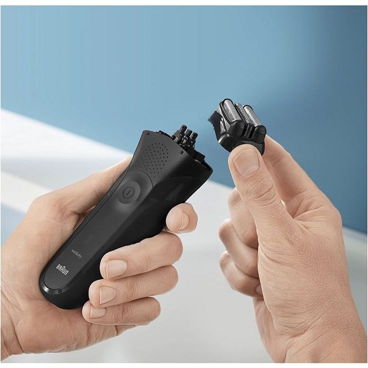 Braun Series 3 Herren Rasierer, 3 flexible Klingen, wiederaufladbarer und kabelloser elektrischer Herren Rasierer, 30 Minuten Akkulaufzeit, abwaschbar, schwarz – Bild 6