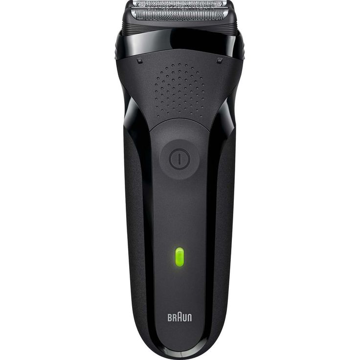 Braun Series 3 Herren Rasierer, 3 flexible Klingen, wiederaufladbarer und kabelloser elektrischer Herren Rasierer, 30 Minuten Akkulaufzeit, abwaschbar, schwarz