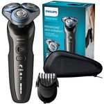 Philips S6640-44 Elektrischer Nass- und Trockenrasierer Series 6000 mit MultiPrecision-Schersystem, SmartClick-Bartstyler