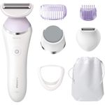 Philips BRL175-00 Elektrischer Nass-und Trockenrasierer für Damen SatinShave Prestige inkl. Pediküreaufsatz