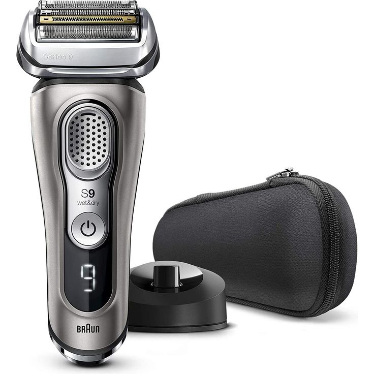 Braun Series 9 9325s Wet & Dry Herren Rasierer Nass- und Trockenanwendung SyncroSonic Technologie inkl. Ladestation, Etui graphite – Bild 2