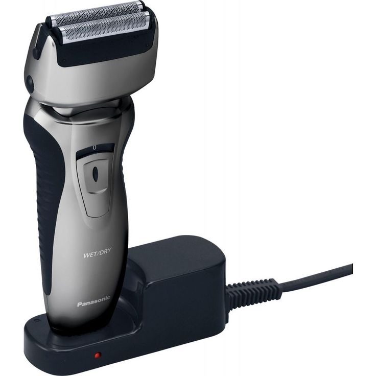 Panasonic ES-RW33-H503 Nass-Trocken Herren Rasierer, inklusiv Ladestation, 2-Fach-Scherkopf, Wet & Dry Silber – Bild 2