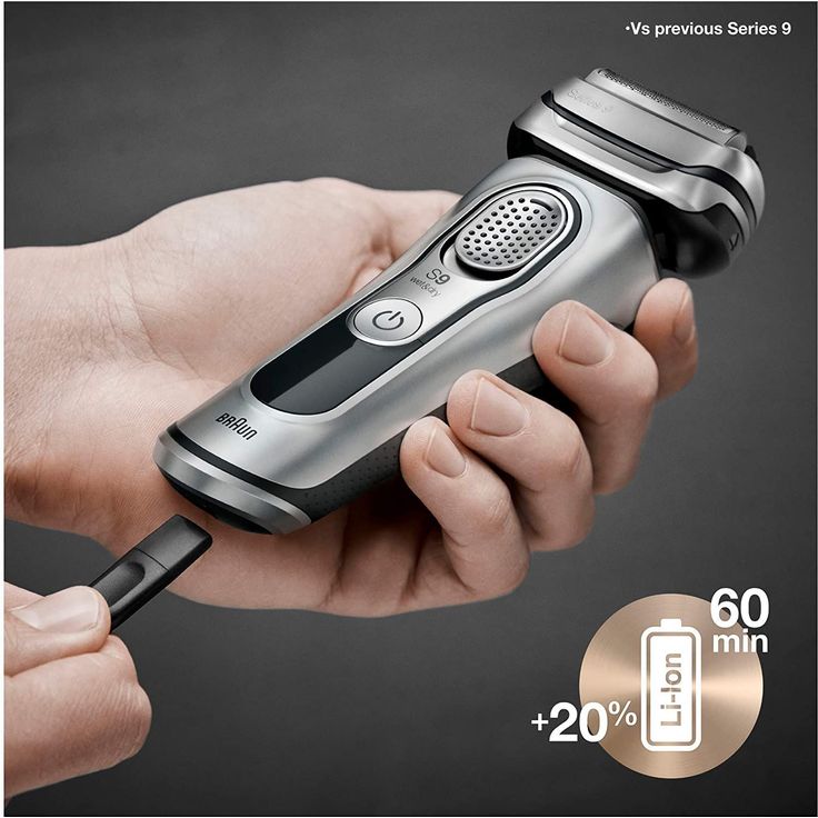 Braun Series 9-9375cc System Wet&Dry Akku Herren Rasierer Chrom, Nass- und Trockenrasur, Schnellladung, inkl. Reinigungsstation, Reiseetui – Bild 7