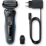 Braun Series 5 50-M1000s Herren Rasierer Nass- und Trockenrasur 2 Scherfolien + 1 mittlerer Trimmer EasyClick System Schutzkappe & Reinigungsbürste