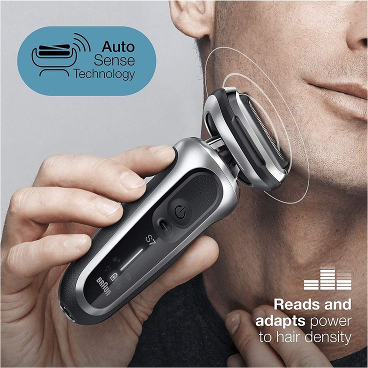 Braun Series 7 70-S7200cc Akku Herren Rasierer Nass- und Trockenrasur inkl. Reinigungsstation, Reiseetui, Präzisionstrimmer-Aufsatz schwarz/silber – Bild 3