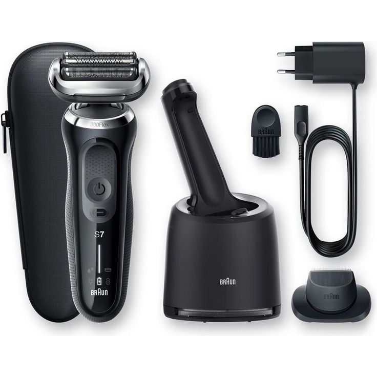 Braun Series 7 70-N7200cc Herren Rasierer Nass- und Trockenanwendung EasyClick & EasyClean Technologie inkl. Reinigungsstation, Trimmeraufsatz – Bild 4