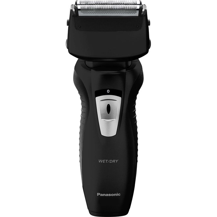 Panasonic ES-RW31-K503 Herren Rasierer Nass- und Trockenanwendung wasserfest flexibler Scherkopf integrierter Trimmer für Schnurrbart und Konturen schwarz