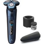 Philips Series 7000 S7782/50 Herren Rasierer Protective SkinGlide Nass- und Trockenrasur 60 Minuten Akkubetrieb blau