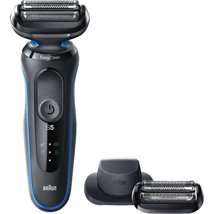 Braun Series 5 50-B1200s + Scherteil Herren Rasierer Nass- und Trockenrasur 50 Minuten Akkubetrieb flexibler Scherkopf EasyClick Technologie inkl. Scherteil, Trimmeraufsatz – Bild 4