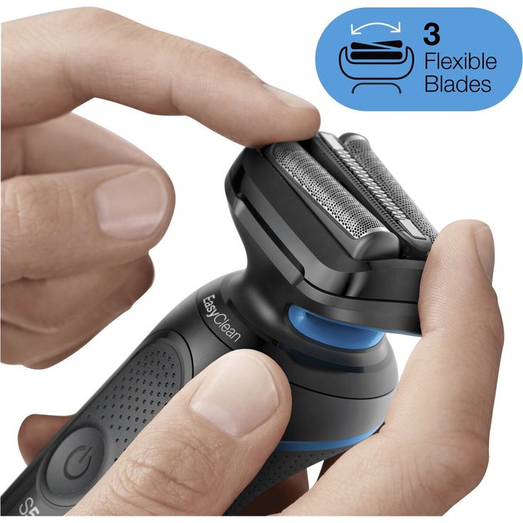 Braun Series 5 50-B1200s + Scherteil Herren Rasierer Nass- und Trockenrasur 50 Minuten Akkubetrieb flexibler Scherkopf EasyClick Technologie inkl. Scherteil, Trimmeraufsatz – Bild 7