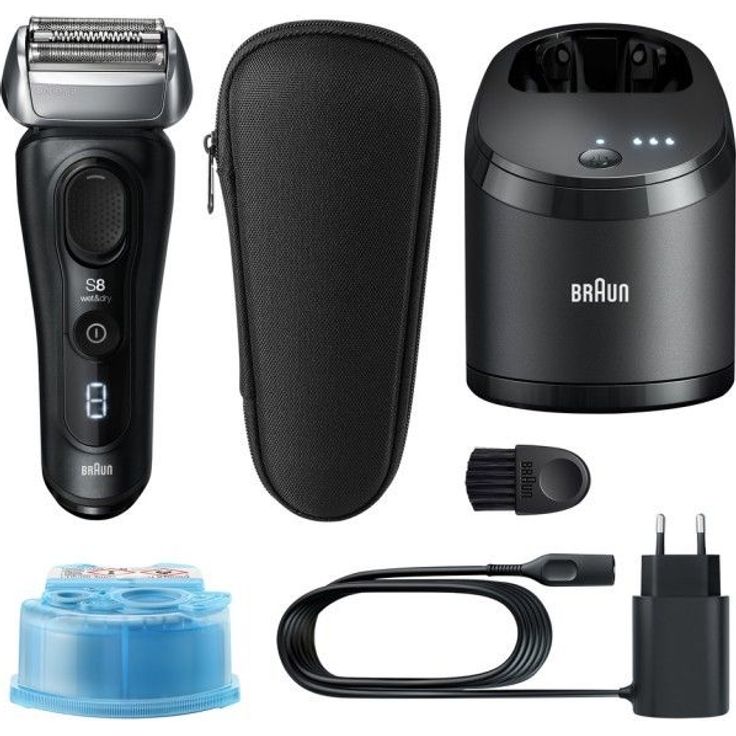 Braun Series 8 8450cc Herren Rasierer Nass-und Trockenanwendung, schwarz inkl. 4-in-1 Reinigungsstation – Bild 2