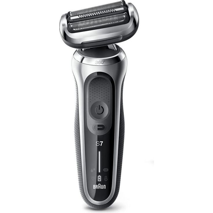 Braun Series 7 70-S7500cc Flex Adaptive System Herren Rasierer Nass- und Trockenanwendung Akkubetrieb inkl. Trimmeraufsatz, Reinigungsstation, Reiseetui silber